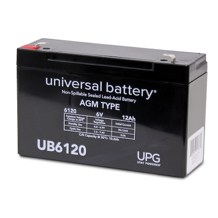 Upg Sealed Lead-Acid Battery, 6V, Lead Acid Chemistry D5736
